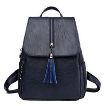 Load image into Gallery viewer, Leather Backpack Minimalist